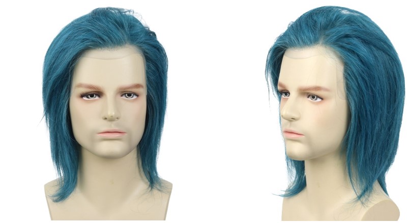 Blue Hair Wig Male - Etsy.com - wide 3